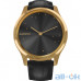 GARMIN Vivomove Luxe 24K Gold PVD Stainless Steel Case with Black Embossed Italian Leather Band — інтернет магазин All-Ok. фото 3